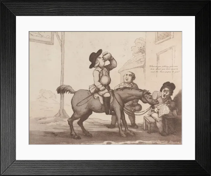 Framed Print : Horse Accomplishments, Sketch 5: A Politician !!, August 1, 1799. August 1, 1799 Framed Print : Horse Accomplishments, Sketch 5: A Politician !!, August 1, 1799. August 1, 1799