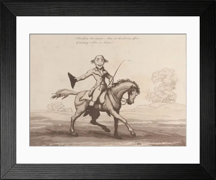 Framed Print : Horse Accomplishments, Sketch 10: A Minuet Dancer !!, August 1, 1799. August 1, 1799 Framed Print : Horse Accomplishments, Sketch 10: A Minuet Dancer !!, August 1, 1799. August 1, 1799