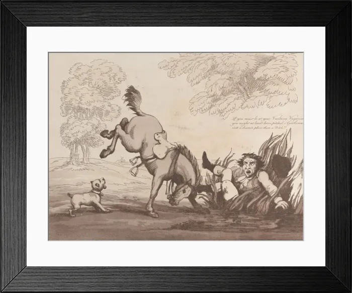 Framed Print : Horse Accomplishments, Sketch 12: A Vaulter !!, August 1, 1799. August 1, 1799 Framed Print : Horse Accomplishments, Sketch 12: A Vaulter !!, August 1, 1799. August 1, 1799