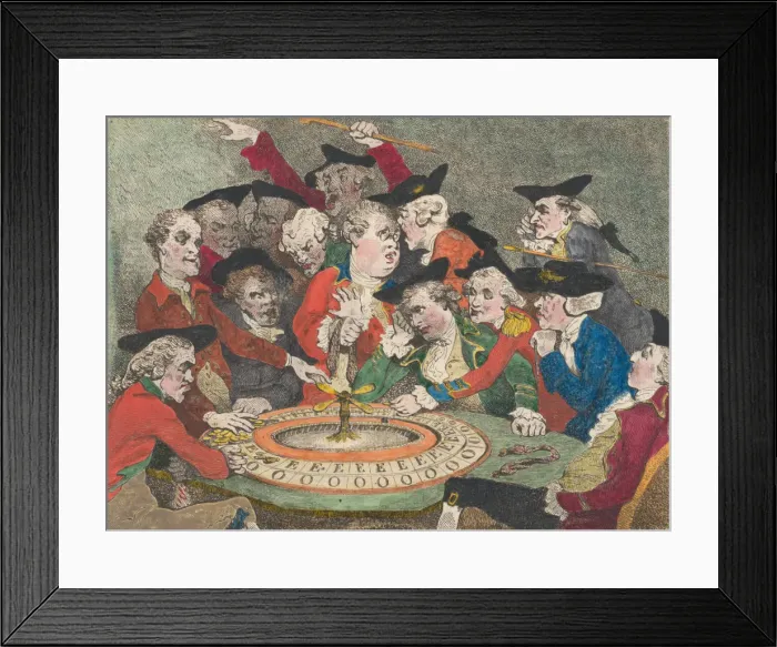 Framed Print : Private Amusement, January 1, 1786. January 1, 1786. Creator: Thomas Rowlandson Framed Print : Private Amusement, January 1, 1786. January 1, 1786. Creator: Thomas Rowlandson