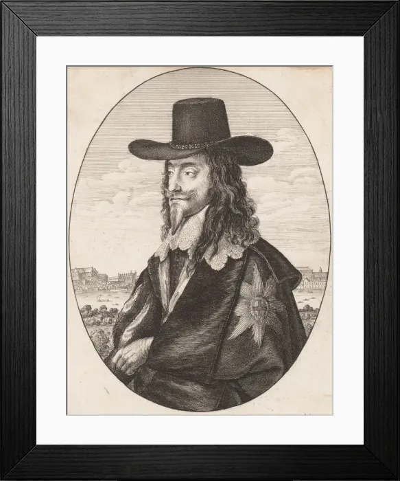 Framed Print : Charles I, 1649. 1649. Creator: Wenceslaus Hollar Framed Print : Charles I, 1649. 1649. Creator: Wenceslaus Hollar