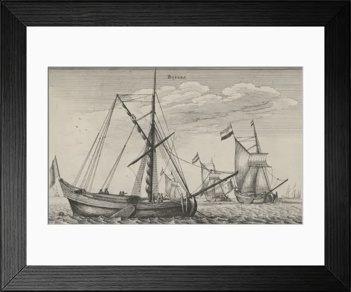 Framed Print : Boyers, 1647. 1647. Creator: Wenceslaus Hollar Framed Print : Boyers, 1647. 1647. Creator: Wenceslaus Hollar