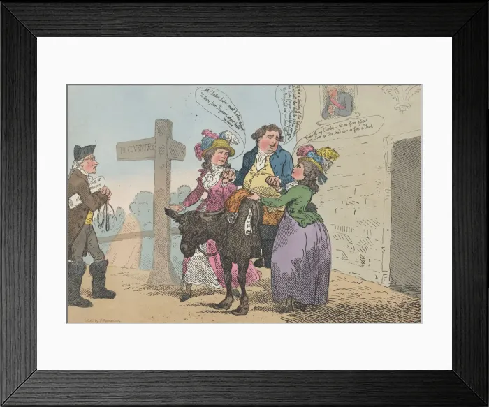 Framed Print : The Departure, April 29, 1784. April 29, 1784. Creator: Thomas Rowlandson Framed Print : The Departure, April 29, 1784. April 29, 1784. Creator: Thomas Rowlandson