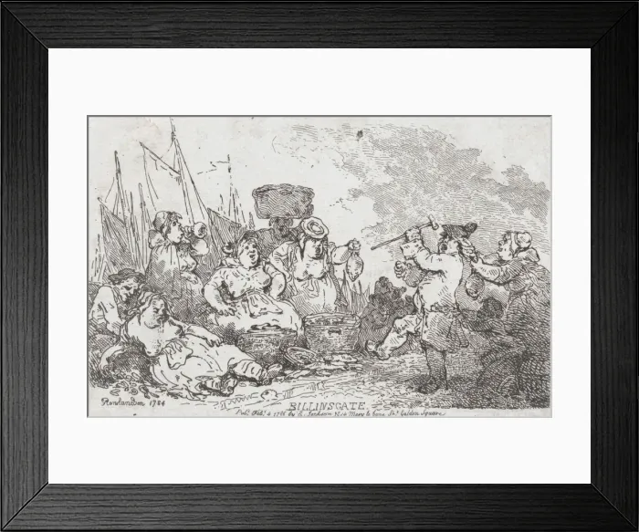 Framed Print : Billingsgate, February 4, 1786. February 4, 1786. Creator: Thomas Rowlandson Framed Print : Billingsgate, February 4, 1786. February 4, 1786. Creator: Thomas Rowlandson
