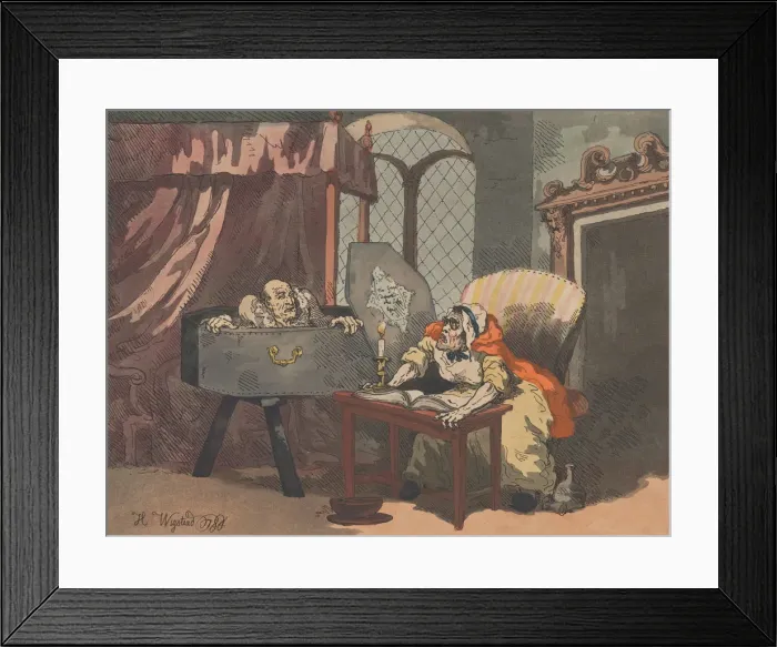 Framed Print : The Dead Alive!, July 1795. July 1795. Creator: Thomas Rowlandson Framed Print : The Dead Alive!, July 1795. July 1795. Creator: Thomas Rowlandson