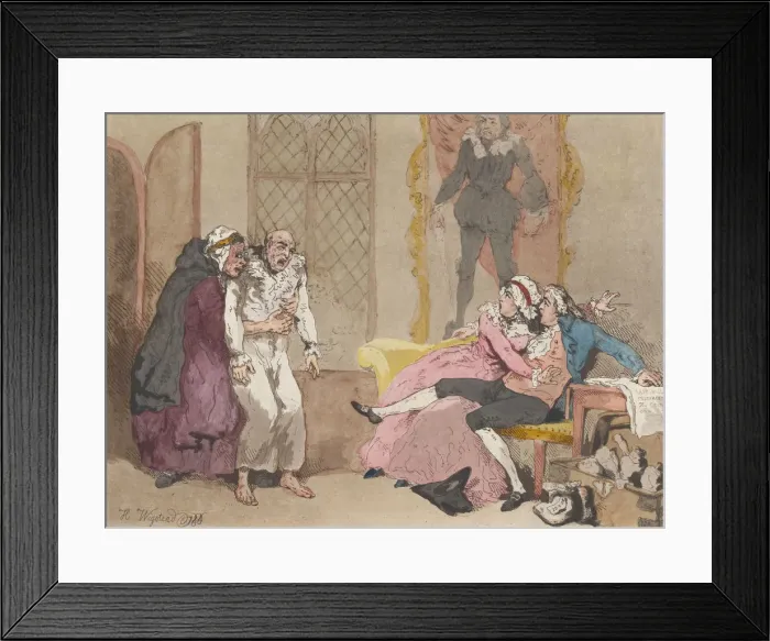 Framed Print : The Dead Alive!, July 1795. July 1795. Creator: Thomas Rowlandson Framed Print : The Dead Alive!, July 1795. July 1795. Creator: Thomas Rowlandson