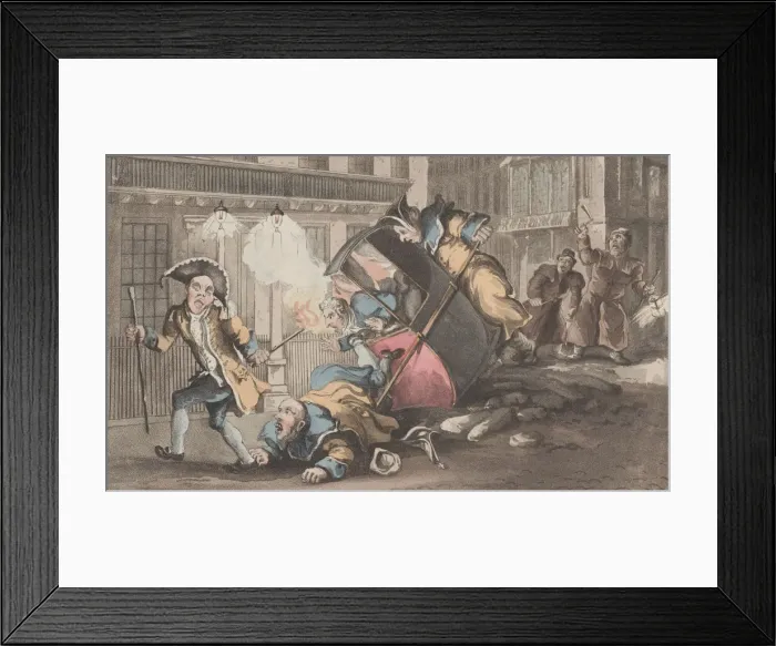Framed Print : The Party Breaking Up, and Quae Genus Breaking Down, from The History of John Framed Print : The Party Breaking Up, and Quae Genus Breaking Down, from The History of John