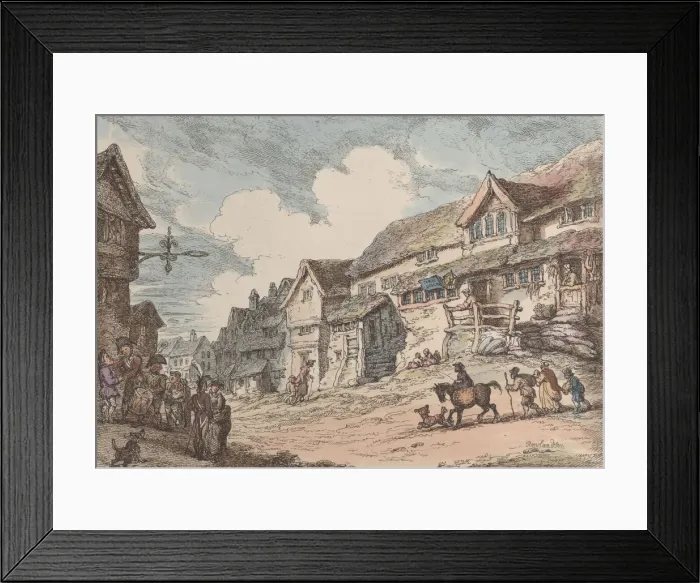 Framed Print : View of Liskard, Cornwall, from Views in Cornwall, April 12, 1812 Framed Print : View of Liskard, Cornwall, from Views in Cornwall, April 12, 1812