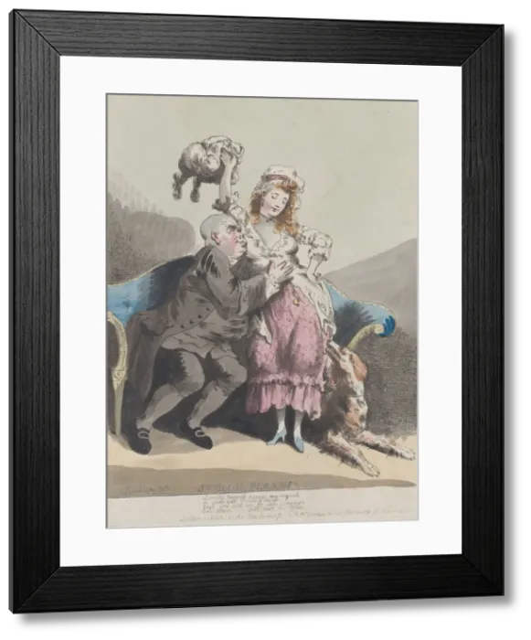 Framed Print : Special Pleading, March 1780. March 1780. Creator: Thomas Rowlandson Framed Print : Special Pleading, March 1780. March 1780. Creator: Thomas Rowlandson