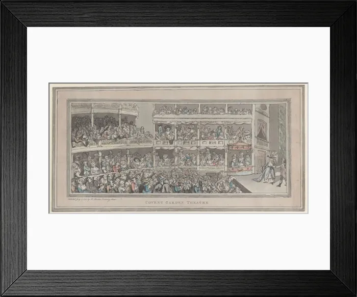 Framed Print : Covent Garden Theatre, July 20, 1786. July 20, 1786. Creator: Thomas Rowlandson Framed Print : Covent Garden Theatre, July 20, 1786. July 20, 1786. Creator: Thomas Rowlandson