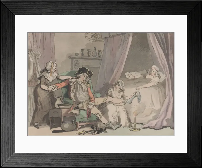 Framed Print : Four O Clock in Town, October 20, 1790. October 20, 1790. Creator: Thomas Rowlandson