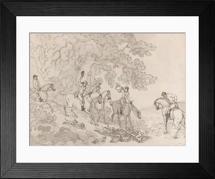 Framed Print : The Hunter (from The Life of a Racehorse, or The High-Mettled Racer), July 20, 1789 Framed Print : The Hunter (from The Life of a Racehorse, or The High-Mettled Racer), July 20, 1789