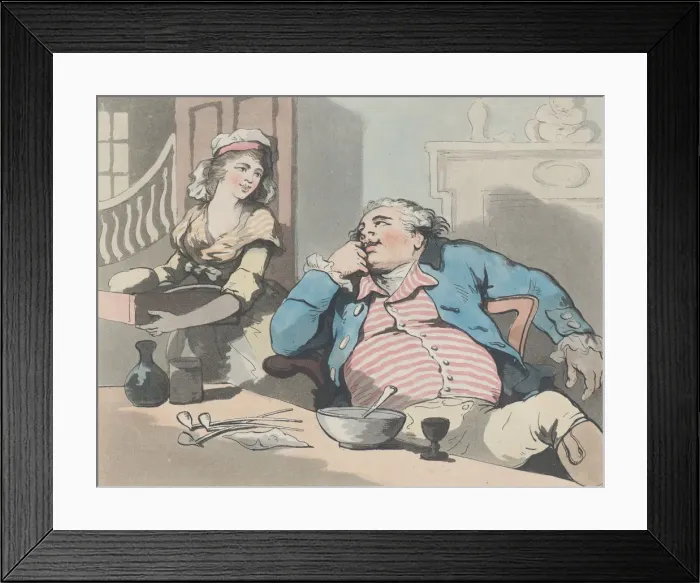 Framed Print : After Dinner, 1790?. 1790?. Creator: Thomas Rowlandson Framed Print : After Dinner, 1790?. 1790?. Creator: Thomas Rowlandson