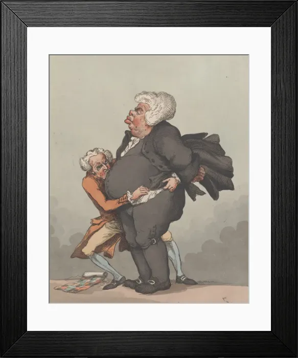 Framed Print : A Little Bigger, May 18, 1791. May 18, 1791. Creator: Thomas Rowlandson Framed Print : A Little Bigger, May 18, 1791. May 18, 1791. Creator: Thomas Rowlandson