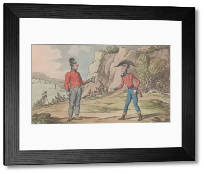 Framed Print : Half Rations, from The Military Adventures of Johnny Newcome, 1815. 1815 Framed Print : Half Rations, from The Military Adventures of Johnny Newcome, 1815. 1815