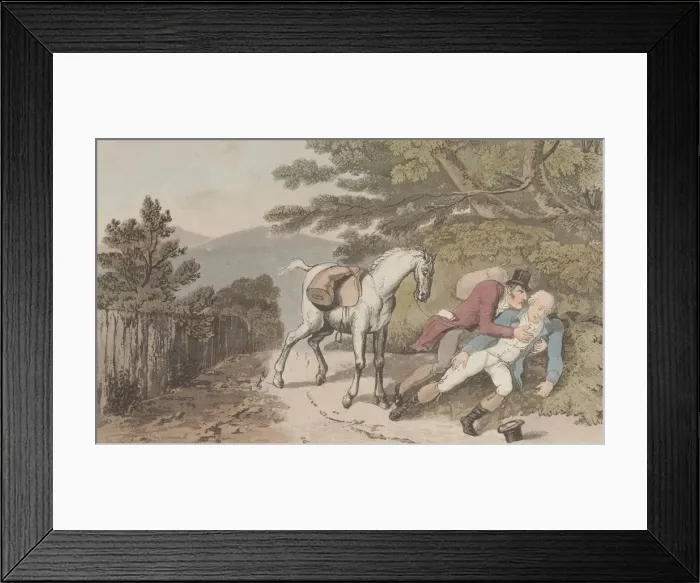 Framed Print : Quae Genus Assisting a Traveler, from The History of Johnny Quae Genus, The Litt Framed Print : Quae Genus Assisting a Traveler, from The History of Johnny Quae Genus, The Litt