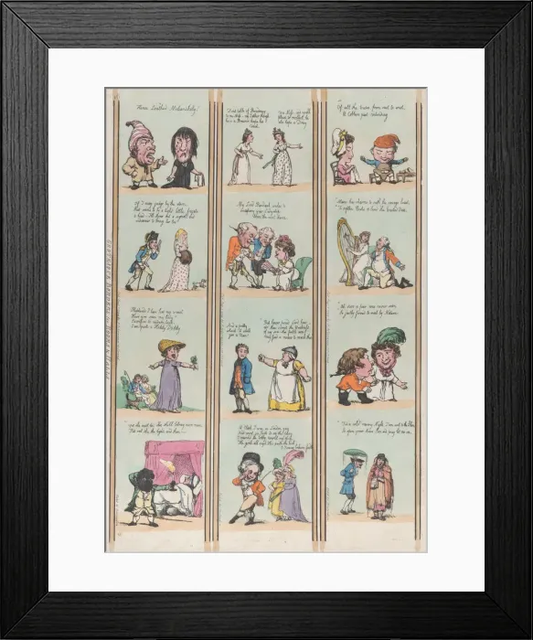 Framed Print : Grotesque Borders for Rooms & Halls, Plate 16, August 1, 1799. August 1, 1799 Framed Print : Grotesque Borders for Rooms & Halls, Plate 16, August 1, 1799. August 1, 1799