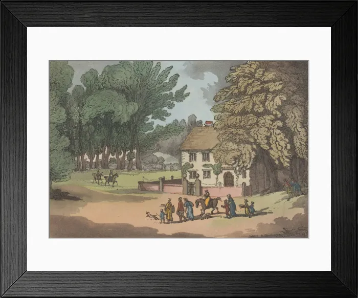 Framed Print : A View in Devonshire, from Sketches from Nature, 1822. 1822 Framed Print : A View in Devonshire, from Sketches from Nature, 1822. 1822