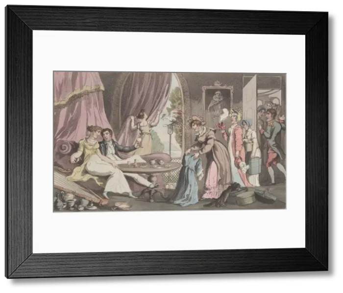 Framed Print : Quae Genus with a Spendthrift, from The History of Johnny Quae Genus, The Li Framed Print : Quae Genus with a Spendthrift, from The History of Johnny Quae Genus, The Li