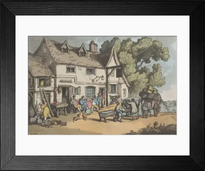 Framed Print : White Lion Inn. Ponders End, Middlesex, from Sketches from Nature, 1822 Framed Print : White Lion Inn. Ponders End, Middlesex, from Sketches from Nature, 1822