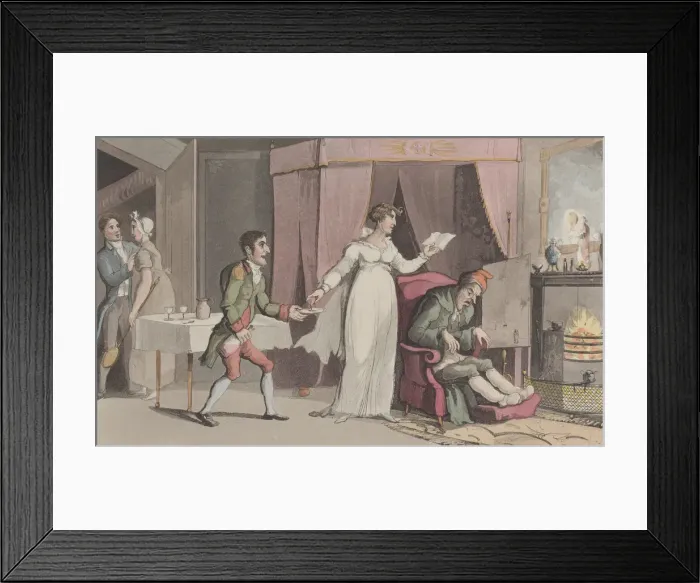 Framed Print : Quae Genus in the Service of a Miser, from The History of Johnny Quae Genus, T Framed Print : Quae Genus in the Service of a Miser, from The History of Johnny Quae Genus, T