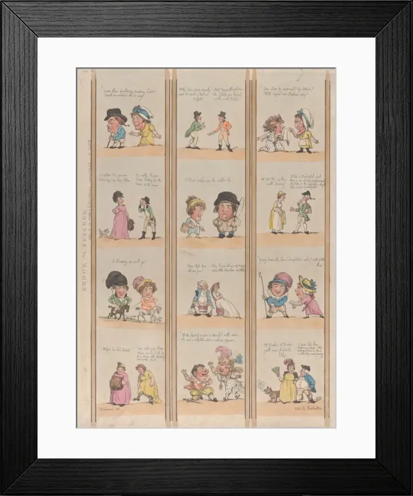 Framed Print : Borders for Rooms, Extravaganzas Plate 6, May 2, 1799. May 2, 1799 Framed Print : Borders for Rooms, Extravaganzas Plate 6, May 2, 1799. May 2, 1799