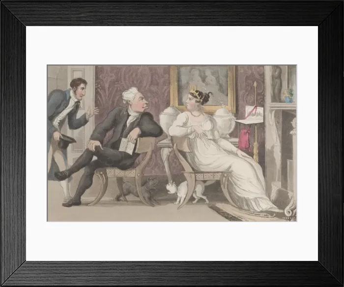 Framed Print : Quae Genus, Interrupts a Tete a Tete, from Framed Print : Quae Genus, Interrupts a Tete a Tete, from