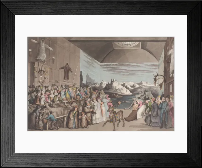 Framed Print : Mr. Bullocks Exhibition of Laplanders, February 8, 1822. February 8, 1822 Framed Print : Mr. Bullocks Exhibition of Laplanders, February 8, 1822. February 8, 1822