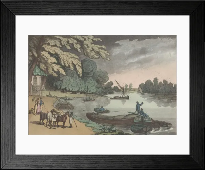 Framed Print : A View near Richmond, from Sketches from Nature, 1822. 1822 Framed Print : A View near Richmond, from Sketches from Nature, 1822. 1822