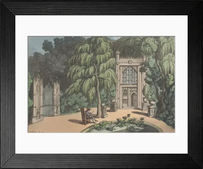 Framed Print : Temple at Strawberry Hill, from Sketches from Nature, 1822. 1822 Framed Print : Temple at Strawberry Hill, from Sketches from Nature, 1822. 1822