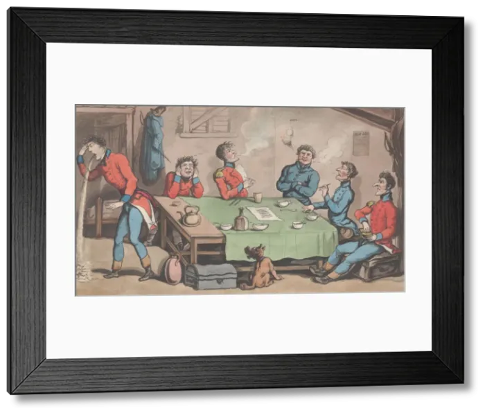 Framed Print : Learning to Smoke and Drink Grog, from The Military Adventures of Johnny Framed Print : Learning to Smoke and Drink Grog, from The Military Adventures of Johnny