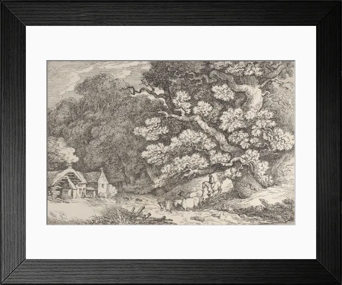 Framed Print : Hengar near Camelford, Cornwall, from Views in Cornwall, ca. 1812. ca. 1812 Framed Print : Hengar near Camelford, Cornwall, from Views in Cornwall, ca. 1812. ca. 1812