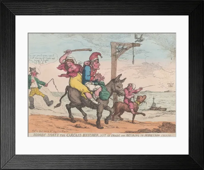 Framed Print : Bloody Boney the Carcass Butcher Left of Trade and Retiring to Scarecrow Island Framed Print : Bloody Boney the Carcass Butcher Left of Trade and Retiring to Scarecrow Island
