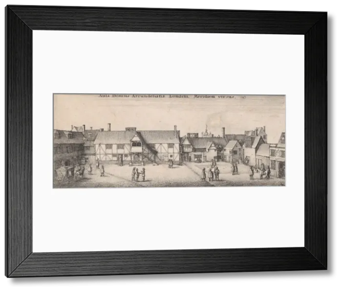 Framed Print : Arundel House from the South, 1646. 1646. Creator: Wenceslaus Hollar Framed Print : Arundel House from the South, 1646. 1646. Creator: Wenceslaus Hollar
