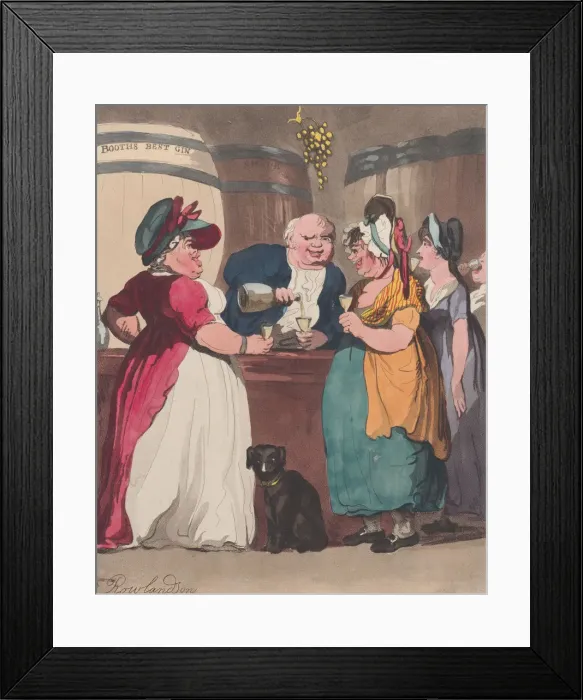 Framed Print : Rum Characters in a Shrubbery, November 1, 1808. November 1, 1808. Creator: Unknown Framed Print : Rum Characters in a Shrubbery, November 1, 1808. November 1, 1808. Creator: Unknown