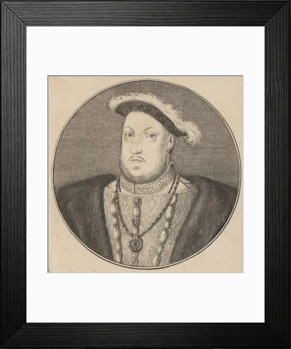Framed Print : Henricus VIII Angliae Rex etc. 1647. 1647. Creator: Wenceslaus Hollar Framed Print : Henricus VIII Angliae Rex etc. 1647. 1647. Creator: Wenceslaus Hollar