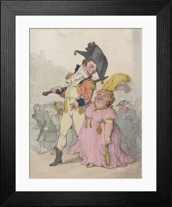 Framed Print : The Successful Fortune Hunter, or Captain Shelalee Leading Miss Marrowfat Framed Print : The Successful Fortune Hunter, or Captain Shelalee Leading Miss Marrowfat