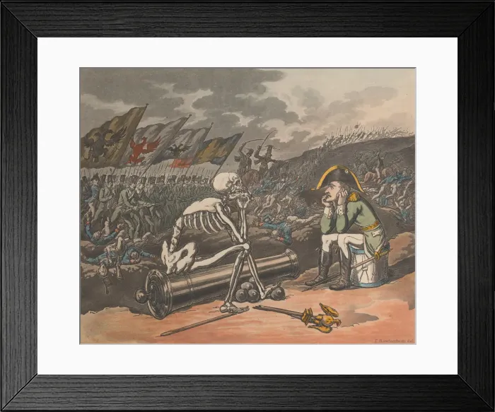 Framed Print : Death and Bonaparte, The Two Kings of Terror, January 1, 1814. January 1, 1814 Framed Print : Death and Bonaparte, The Two Kings of Terror, January 1, 1814. January 1, 1814