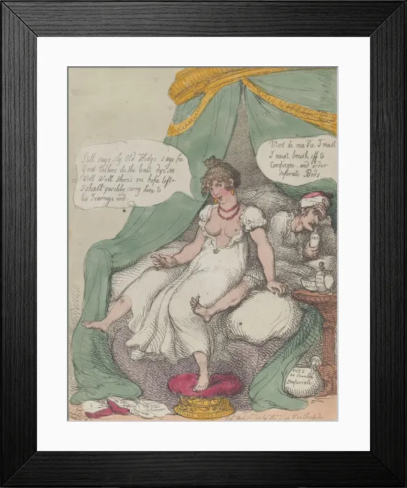 Framed Print : The First Night of My Wedding, or Little Boney No Match For an Arch Dutchess, Ap Framed Print : The First Night of My Wedding, or Little Boney No Match For an Arch Dutchess, Ap