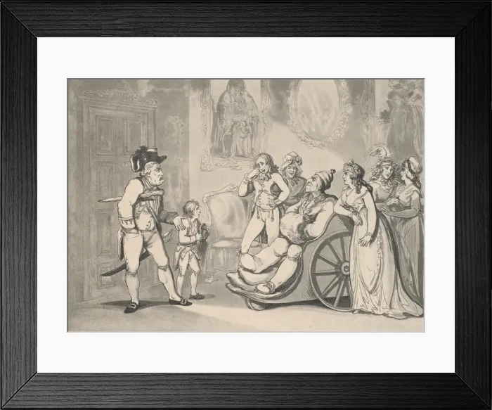 Framed Print : Lieutenant Bowling pleading the cause of young Rory to his Grandfather, May 12, 1800 Framed Print : Lieutenant Bowling pleading the cause of young Rory to his Grandfather, May 12, 1800