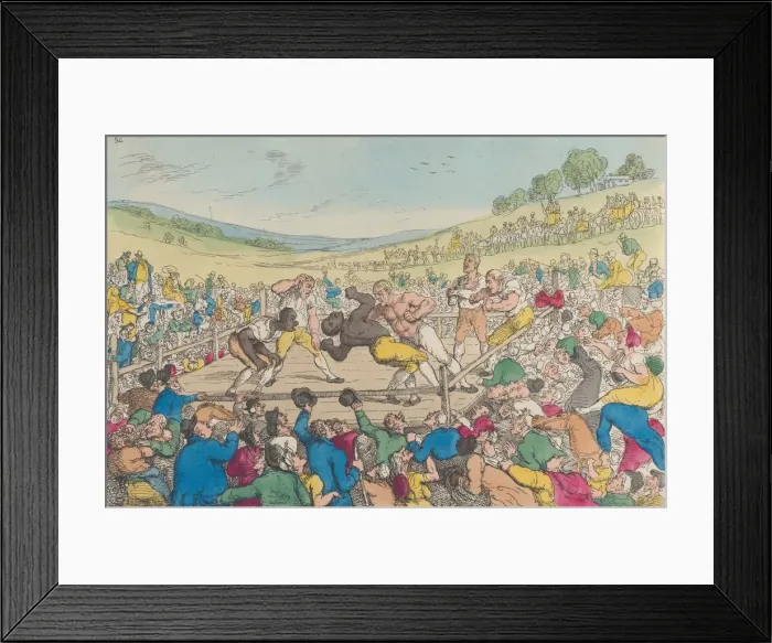 Framed Print : Rural Sports, A Milling Match, September 29, 1811. September 29, 1811 Framed Print : Rural Sports, A Milling Match, September 29, 1811. September 29, 1811