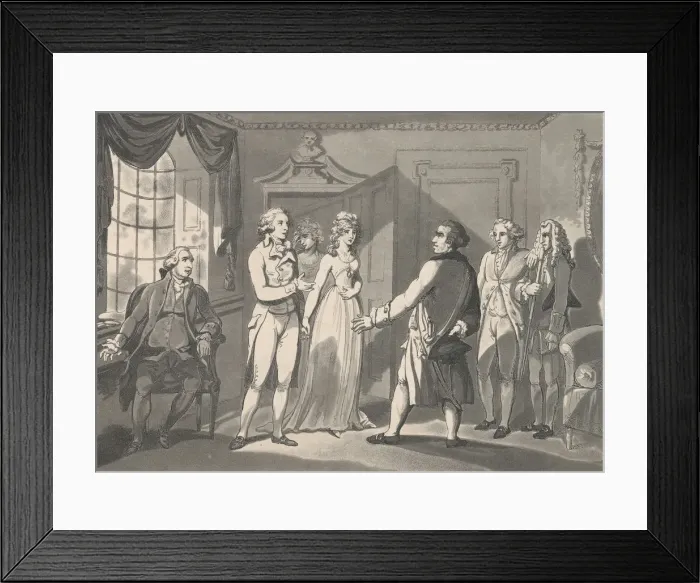 Framed Print : Captain Bowling introduced to Narcissa, May 12, 1800. May 12, 1800 Framed Print : Captain Bowling introduced to Narcissa, May 12, 1800. May 12, 1800