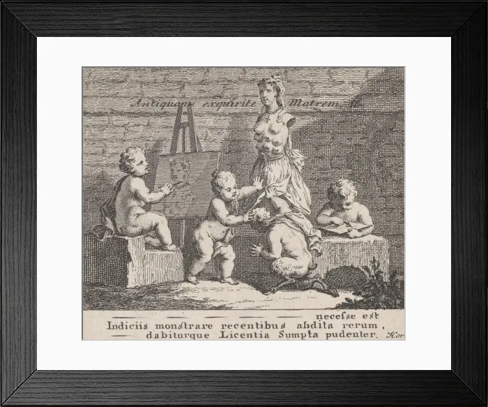 Framed Print : Boys Peeping at Nature, 1737. 1737. Creator: William Hogarth Framed Print : Boys Peeping at Nature, 1737. 1737. Creator: William Hogarth