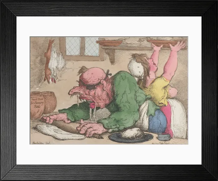 Framed Print : Dinners Drest in the Neatest Manner, October 1811. October 1811 Framed Print : Dinners Drest in the Neatest Manner, October 1811. October 1811