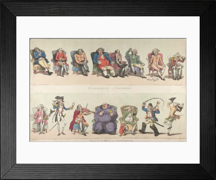 Framed Print : Englishmen in November, Frenchmen in November, November 25, 1788. November 25, 1788 Framed Print : Englishmen in November, Frenchmen in November, November 25, 1788. November 25, 1788