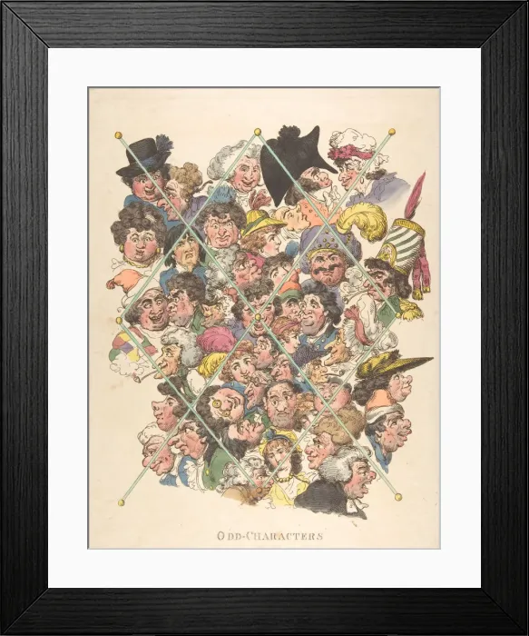 Framed Print : Odd Characters, February 16, 1801. February 16, 1801. Creator: Thomas Rowlandson Framed Print : Odd Characters, February 16, 1801. February 16, 1801. Creator: Thomas Rowlandson