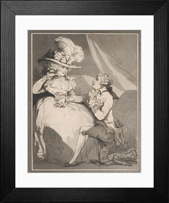 Framed Print : Courtship in High Life, December 15, 1785. December 15, 1785. Creator: Thomas Rowlandson Framed Print : Courtship in High Life, December 15, 1785. December 15, 1785. Creator: Thomas Rowlandson