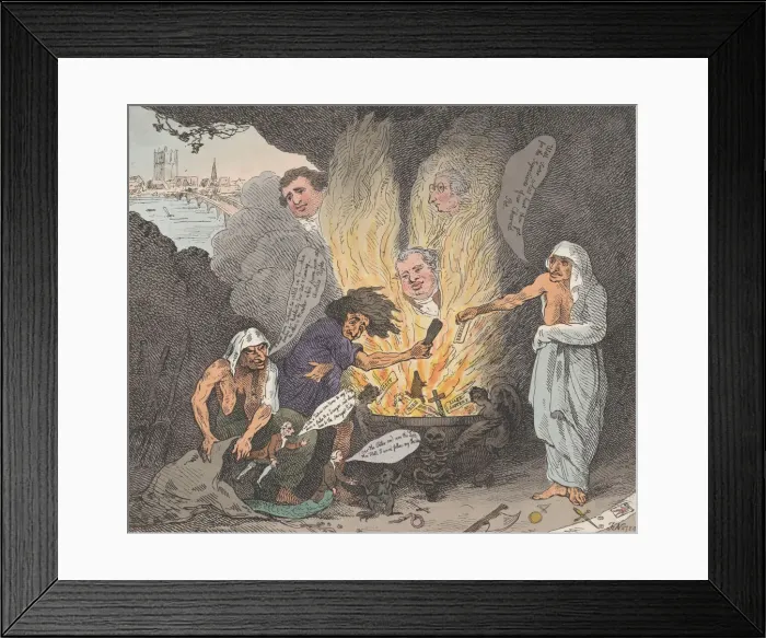 Framed Print : The Pit of Acheron or The Birth of the Plagues of England, January 28, 1784 Framed Print : The Pit of Acheron or The Birth of the Plagues of England, January 28, 1784
