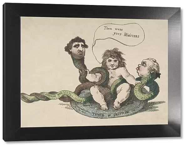 The Infant Hercules, February 3, 1784. February 3, 1784. Creator: Thomas Rowlandson