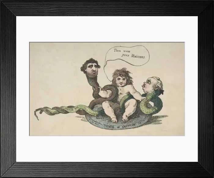 Framed Print : The Infant Hercules, February 3, 1784. February 3, 1784. Creator: Thomas Rowlandson Framed Print : The Infant Hercules, February 3, 1784. February 3, 1784. Creator: Thomas Rowlandson